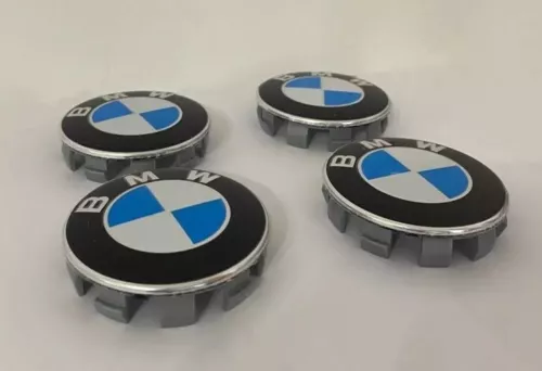 Set of 4 BMW Wheel Centre Caps 68mm For Most 1 3 5 7 Series X5 X6 M3 Z4 E36 E46